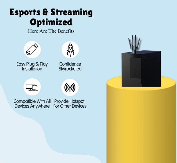 WiFi Booster – Enhance Network Speed & Expand Signal Coverage | Stable & High-Speed, Smart Optimization