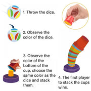Color Matching Stacking Cup Game