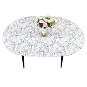 Round Vinyl Tablecloth with Flannel Backing