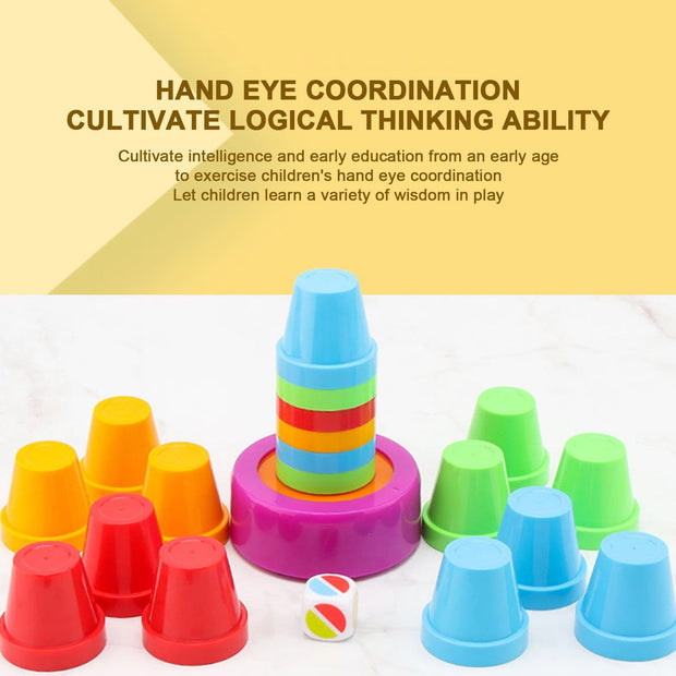 Color Matching Stacking Cup Game