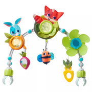 🌈 Adjustable Stroller Toy Arch with 6 Sensory Toys 👶