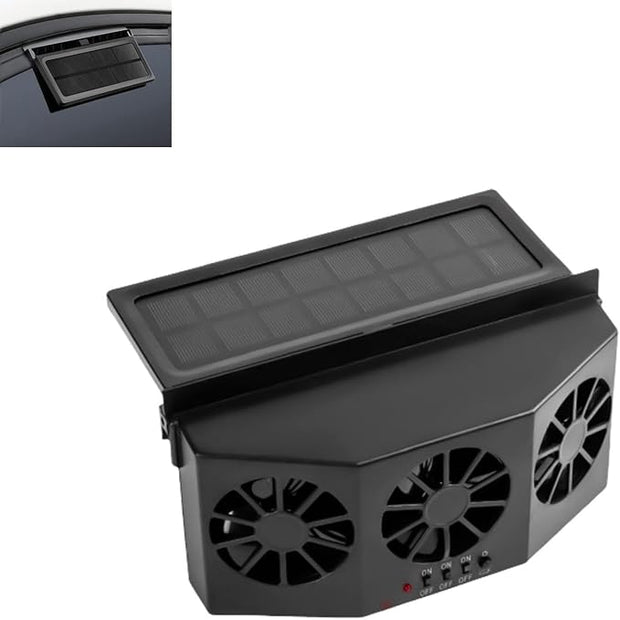 Solar-Powered Car Vent Fan