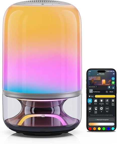 Smart Table Lamp with Bluetooth Speaker 🎵💡