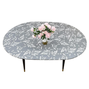 Round Vinyl Tablecloth with Flannel Backing