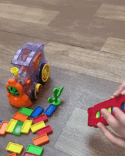 Domino Train with Lights and Sounds - 60 Blocks