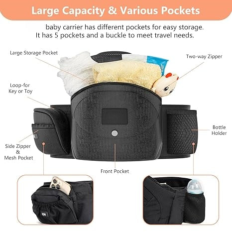 Ergonomic Baby Hip Carrier