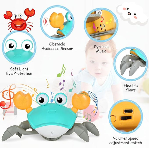 Interactive Crawling Crab Toy 🎵✨