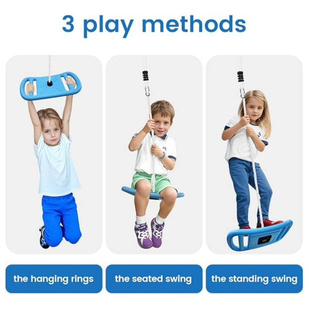 3-in-1 Tree Swing Set for Kids