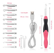 LED Light-Up Crochet Hook Set