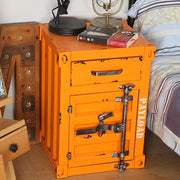 CargoSide Pro - Vintage Industrial Container Nightstand 🏭🛌