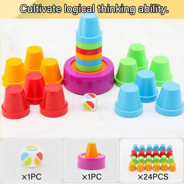 Color Matching Stacking Cup Game