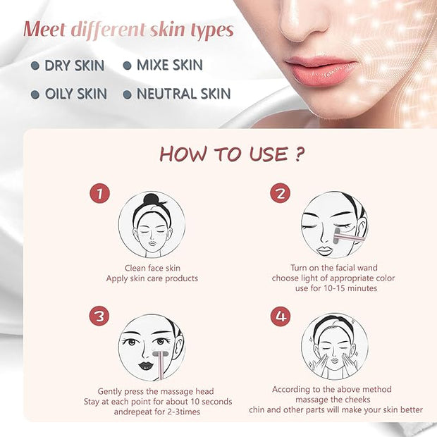 7-in-1 LED Light Therapy Facial Device