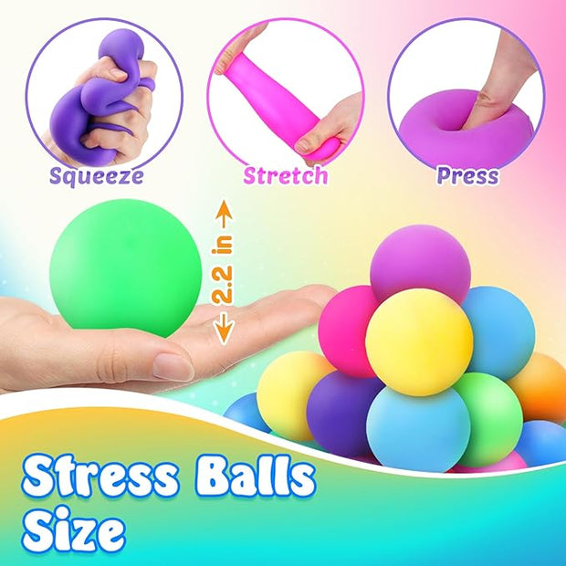 18-Pack Squishy Stress Balls