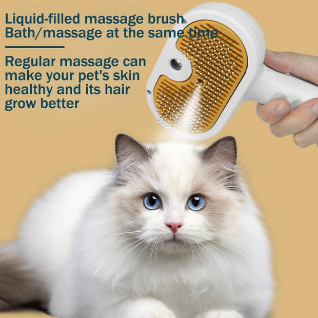 3-in-1 Pet Grooming Brush for Dogs & Cats