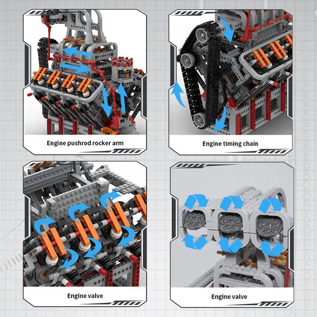 V8 Engine Master - 5.0L Buildable Model Kit 🏎️🔧