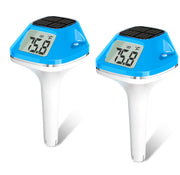 🌞 Smart Solar-Powered Thermometer — Bigger, Brighter, More Accurate Water Temperature Monitoring!