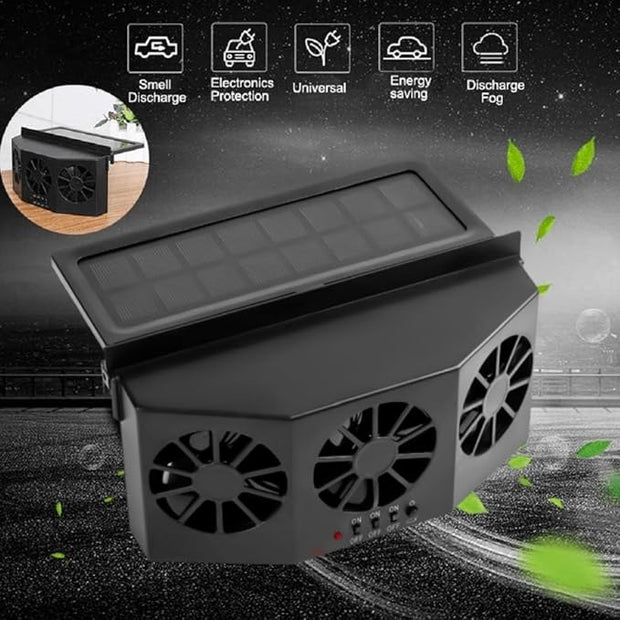 Solar-Powered Car Vent Fan