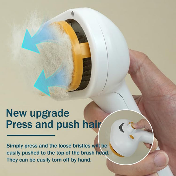 3-in-1 Pet Grooming Brush for Dogs & Cats