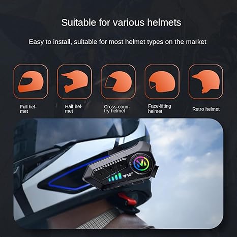 Motorcycle Bluetooth Intercom Headset