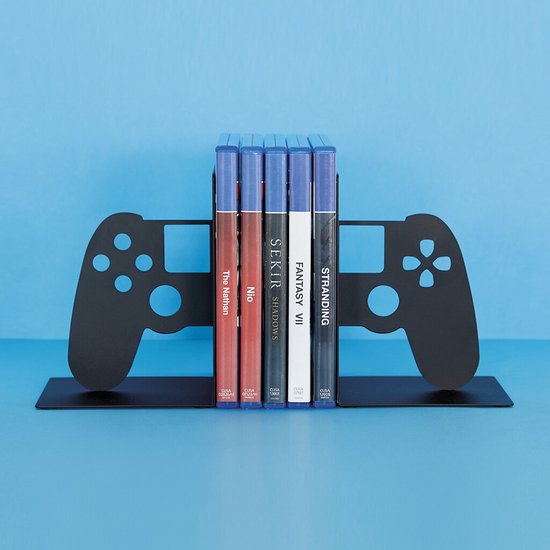 Bookshelf Game Stand Bookends | Keep Your Books Neat with Gamer Style