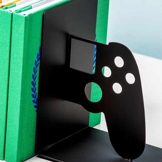 Bookshelf Game Stand Bookends | Keep Your Books Neat with Gamer Style
