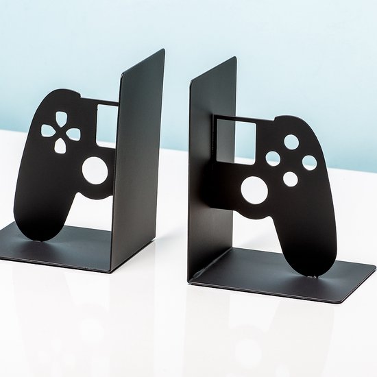 Bookshelf Game Stand Bookends | Keep Your Books Neat with Gamer Style