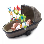 🌈 Adjustable Stroller Toy Arch with 6 Sensory Toys 👶