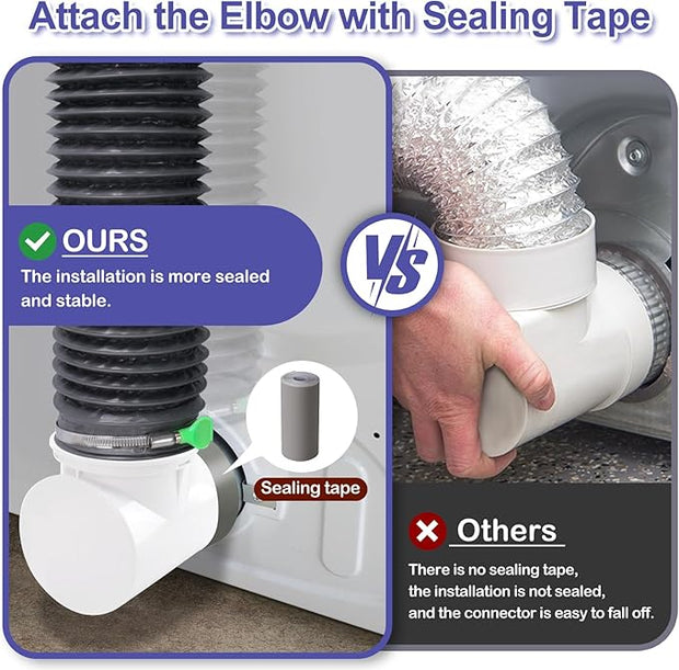 Compact Dryer Vent Hose Kit