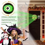 Halloween Doorbell – Animated Eyeball with Spooky Sounds and Light-Up Effect