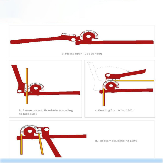 3-in-1 Manual Tube Bender For Copper