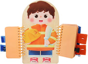 Multi-layer Wooden Busy Board – Early Education Sensory Toy for Toddlers