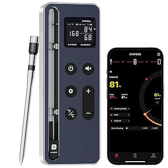 Bluetooth Meat Thermometer Digital – Wireless Smart Meat Thermometer for Grilling