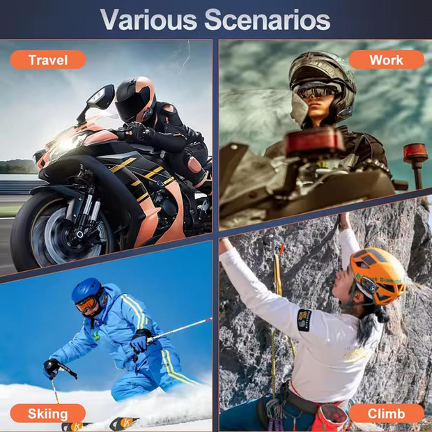 Motorcycle Bluetooth Intercom Headset
