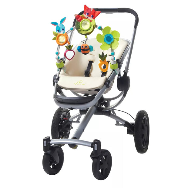 🌈 Adjustable Stroller Toy Arch with 6 Sensory Toys 👶