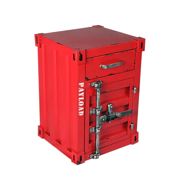 CargoSide Pro - Vintage Industrial Container Nightstand 🏭🛌