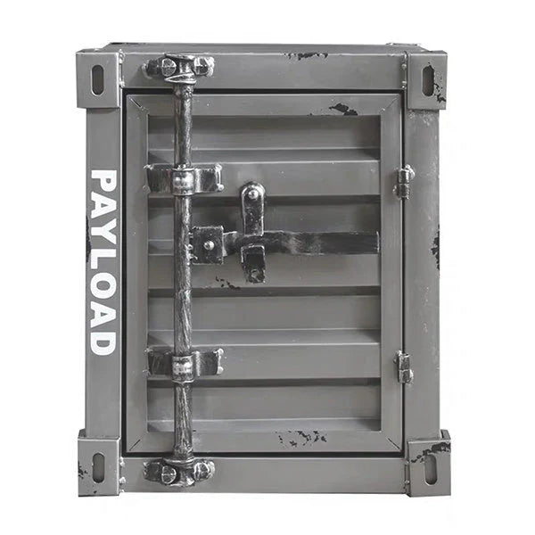 CargoSide Pro - Vintage Industrial Container Nightstand 🏭🛌