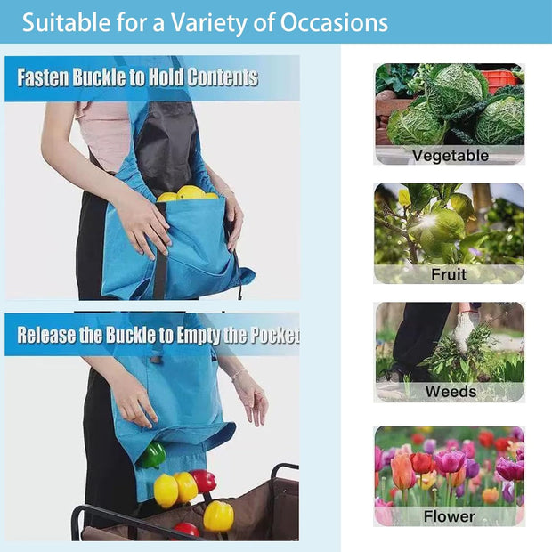 🌿 Garden Apron for Women with Pockets – Durable, Waterproof & Comfortable Harvesting Apron