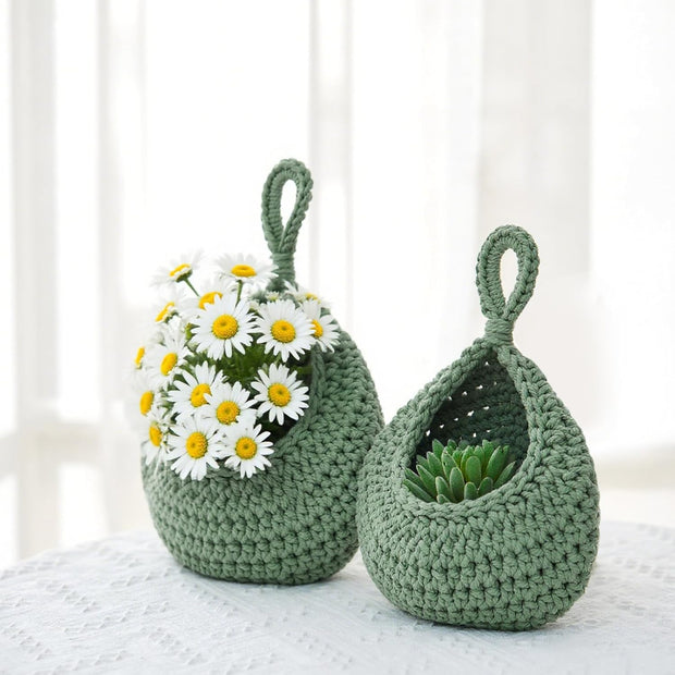 Wall Hanging Baskets – Boho Teardrop Cotton Storage for Vegetables & Fruits