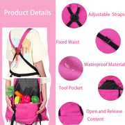 🌿 Garden Apron for Women with Pockets – Durable, Waterproof & Comfortable Harvesting Apron