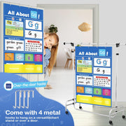 Alphabet Learning Pocket Chart – Fun ABC Flashcards with Handwriting Practice for Preschoolers