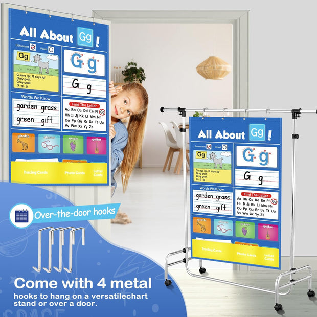 Alphabet Learning Pocket Chart – Fun ABC Flashcards with Handwriting Practice for Preschoolers