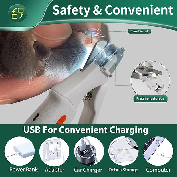 Pet electric nail clippers