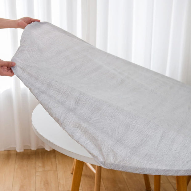 Round Vinyl Tablecloth with Flannel Backing