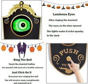 Halloween Doorbell – Animated Eyeball with Spooky Sounds and Light-Up Effect
