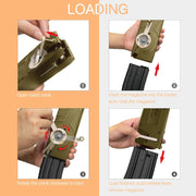 1600 Rounds Airsoft Speed Loader – Hand-Crank Design for 6mm BBs, Compatible with M4/M16 Magazines