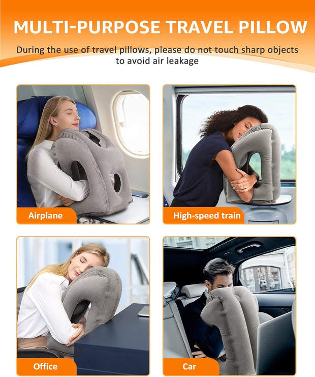 ✈️ Inflatable Travel Pillow Set – Your Ultimate Comfort Companion for Every Journey