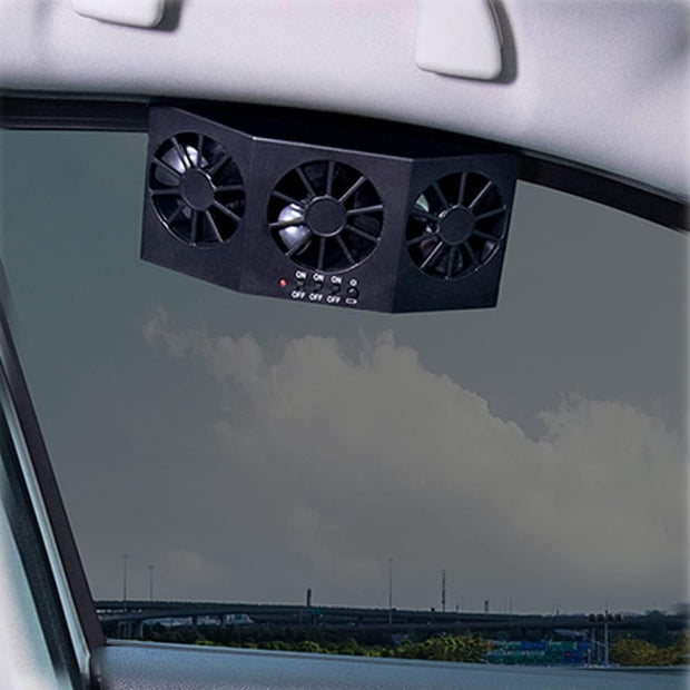 Solar-Powered Car Vent Fan