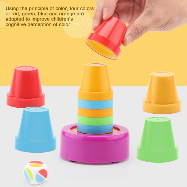 Color Matching Stacking Cup Game