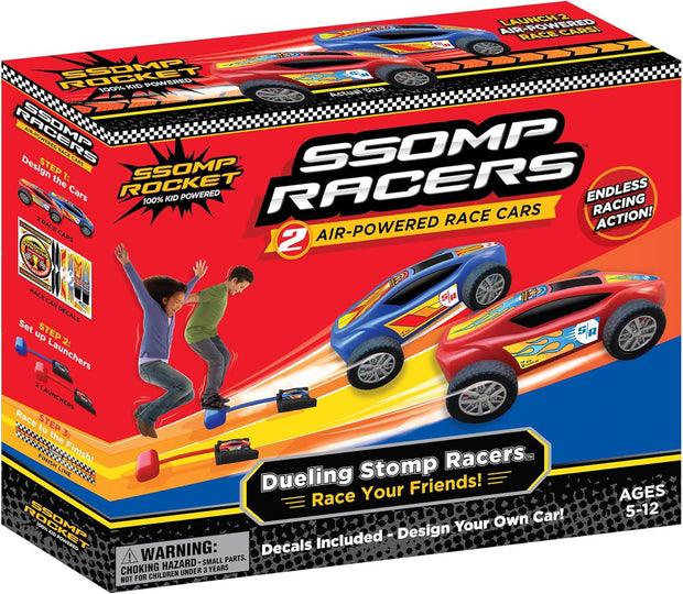 🚗 Dueling Stomp Racers – The Ultimate Foot-Powered Car Launch Showdown!