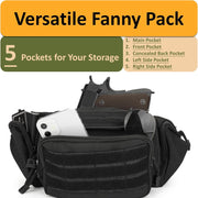 Concealed Carry Tactical Fanny Pack – Quick-Release Buckle & MOLLE Waist Bag